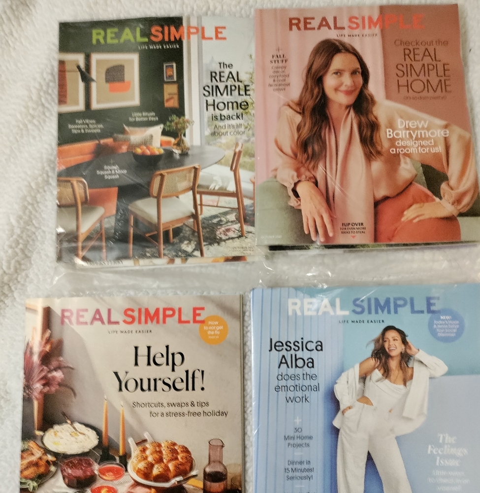Real Simple Magazine Collection Of  4 Magazines Plus 3 Southern Living Magazines